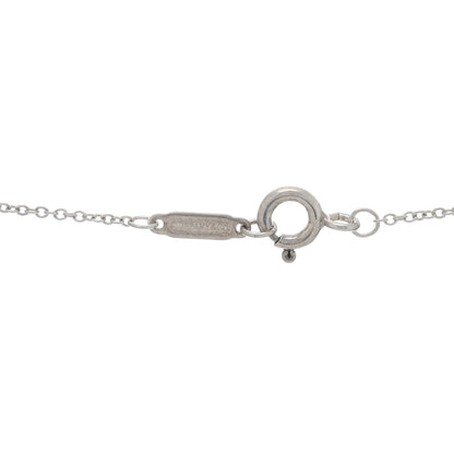 Tiffany Sterling Silver Logo Bar Pendant Necklace 4 of 4