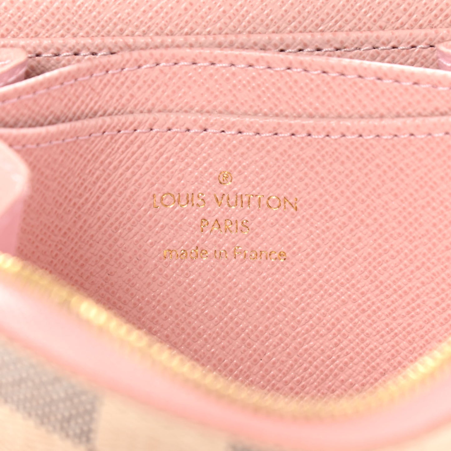Damier Azur Zippy Coin Purse Rose Ballerine