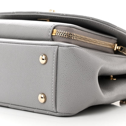 Chanel Caviar Quilted Small Business Affinity Flap Grey 10 of 11