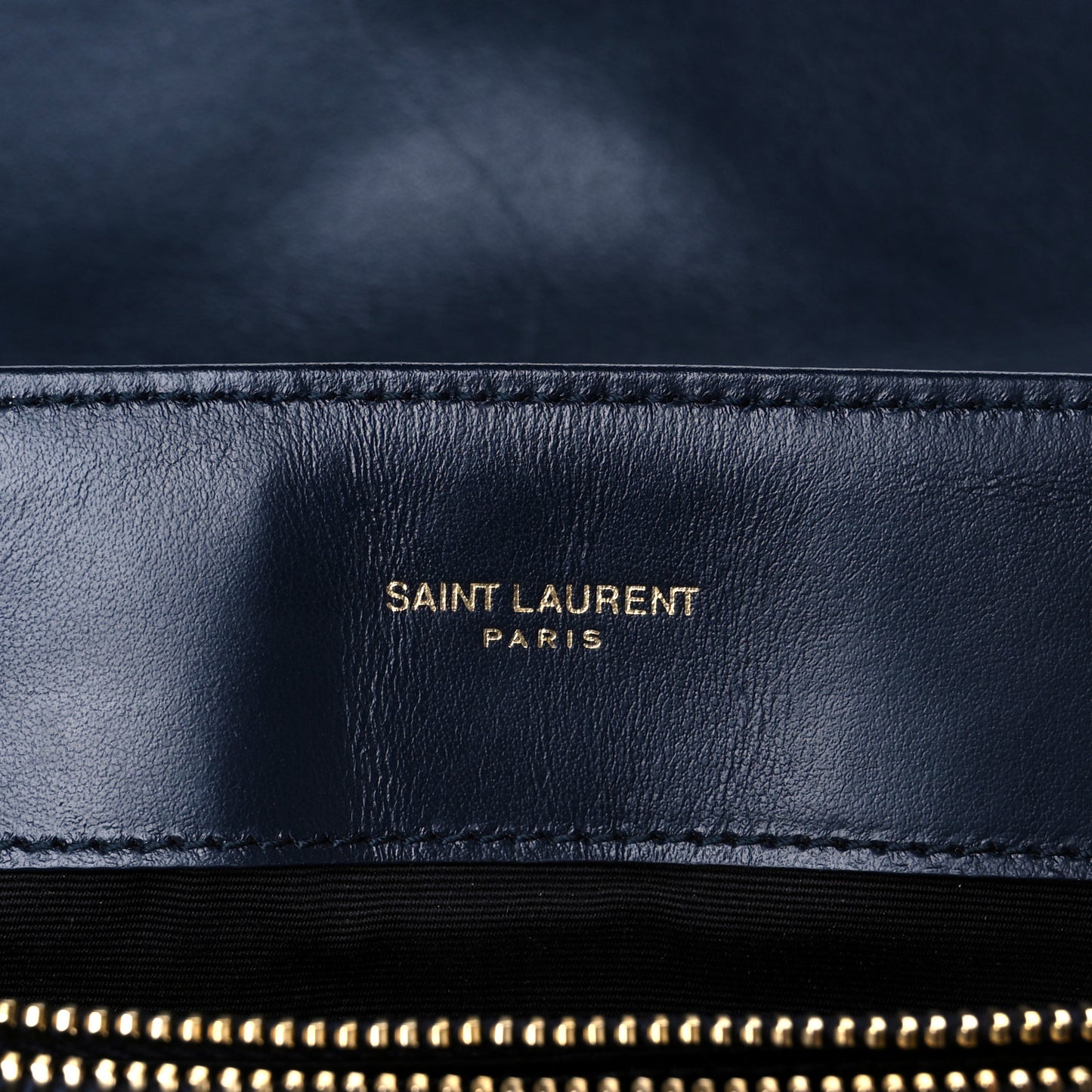 Calfskin Y Quilted Monogram Medium Loulou Chain Satchel Deep Marine