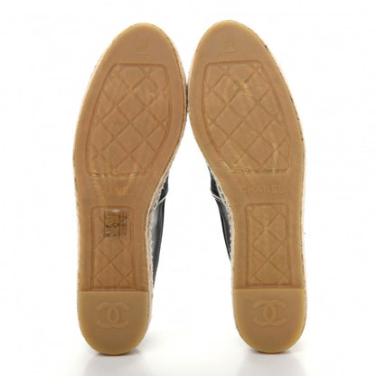 Chanel Mesh Grosgrain CC Espadrilles 41 Black 6 of 10