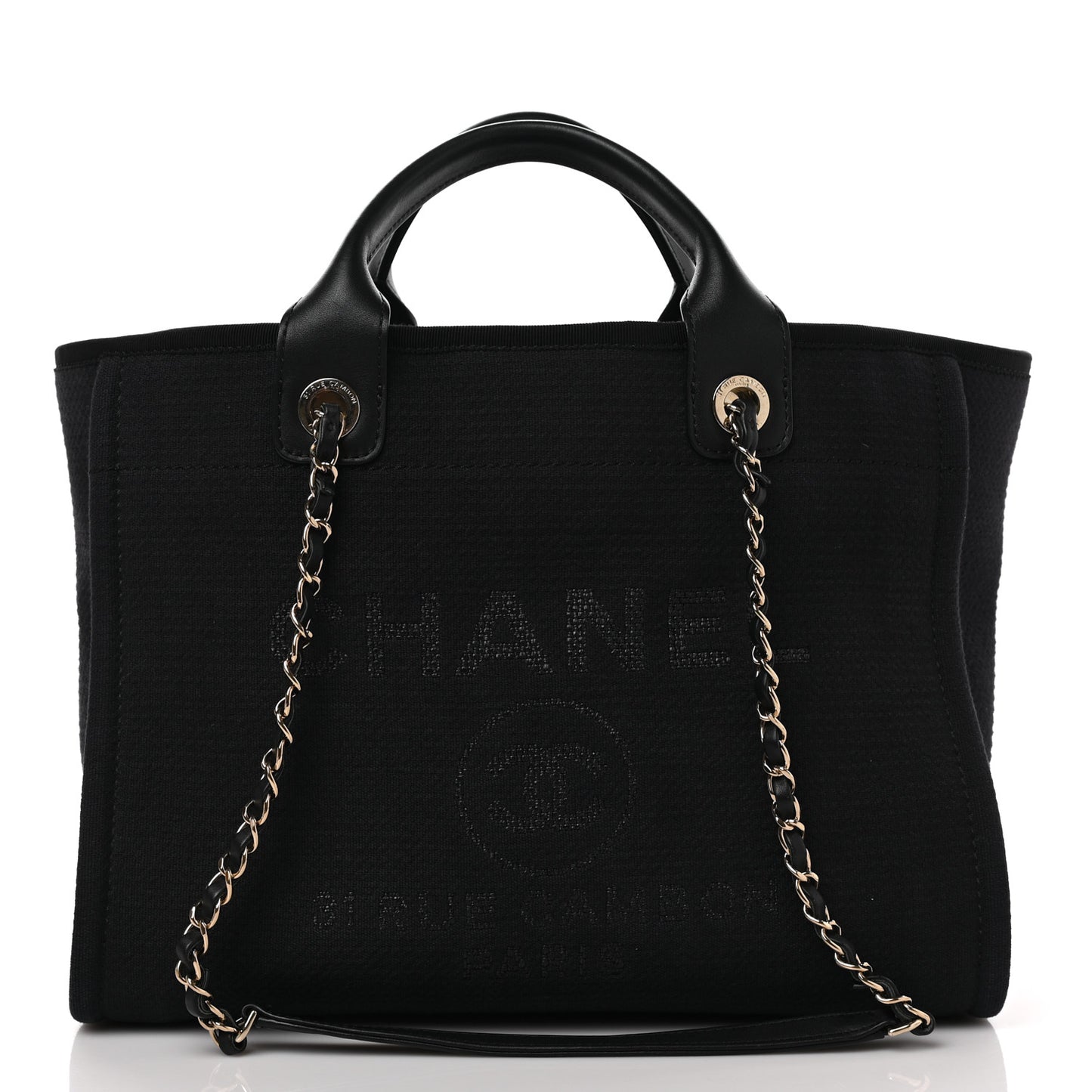 Mixed Fibers Small Deauville Tote Black