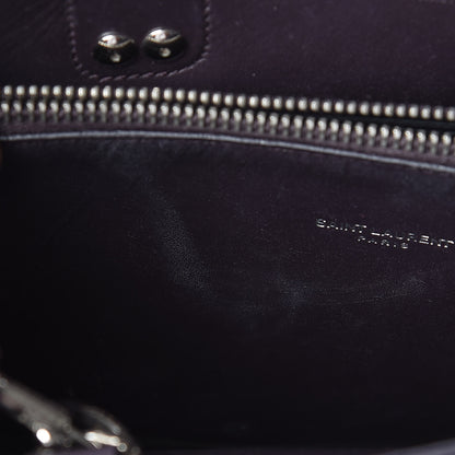 Saint Laurent Grained Calfskin Baby Sac De Jour Deep Purple 24 of 24