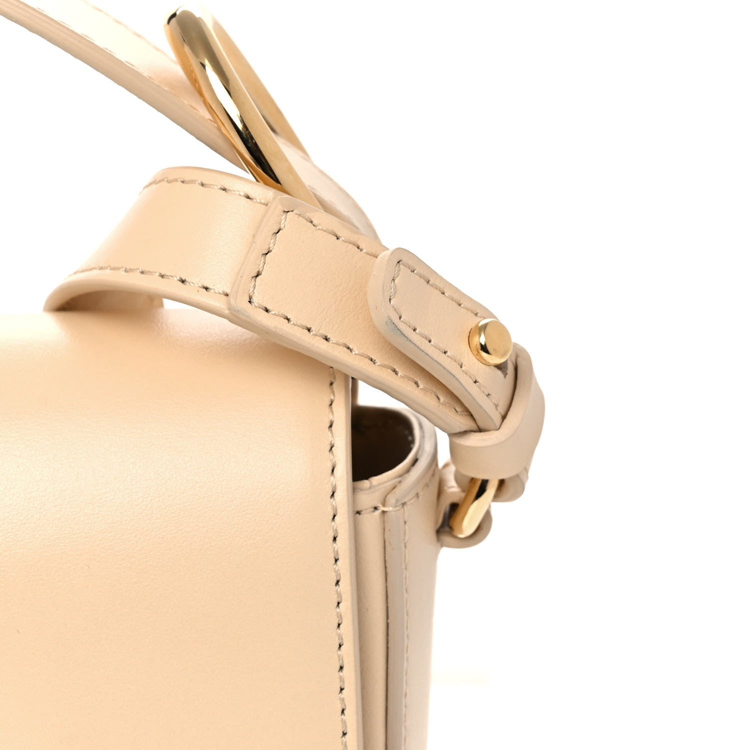 Chloe Shiny Calfskin Suede Mini C Double Carry Blondie Beige 12 of 14