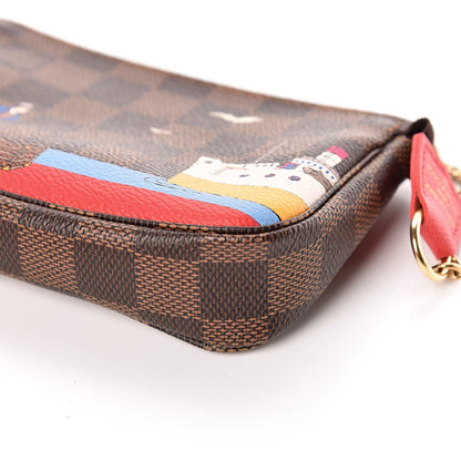 Louis Vuitton Damier Ebene 2016 Christmas Animation Mini Pochette Accessories 9 of 9