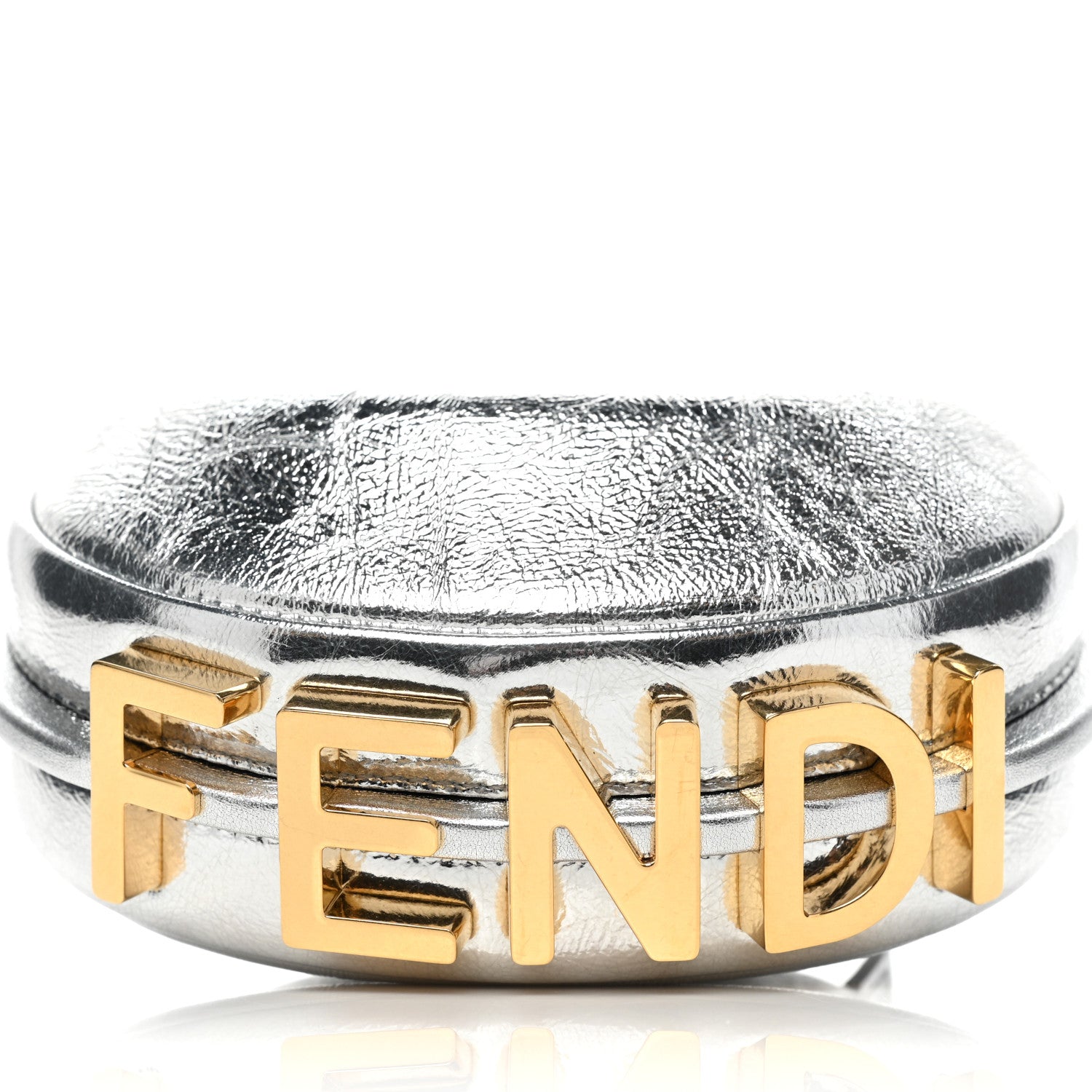 Fendi Rock Millenium Nano Fendigraphy Hobo Charm Argento 8 of 8
