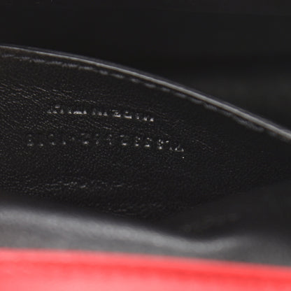 Saint Laurent Lambskin Matelasse Chevron Monogram Small Sulpice Bag Red 8 of 11