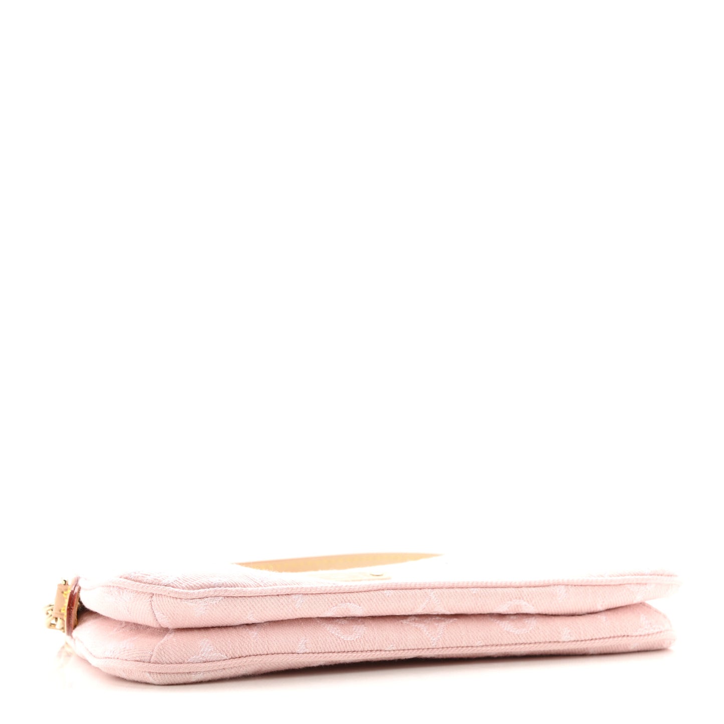 Monogram Denim Liv Pochette Washed Pink
