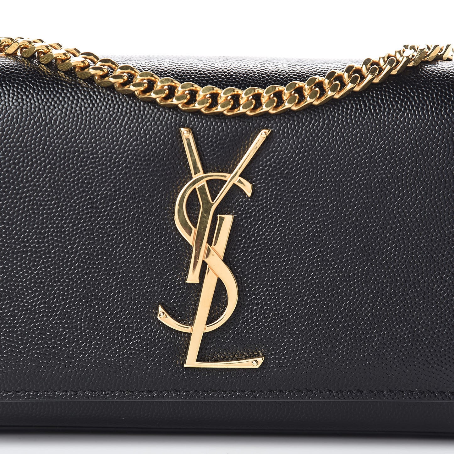 Grain De Poudre Small Monogram Kate Satchel Black