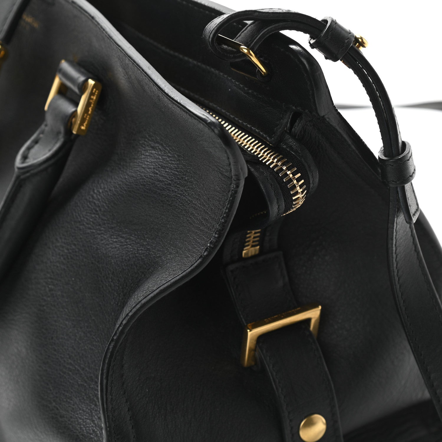 Saint Laurent Calfskin Small Classic Y Cabas Black 9 of 12