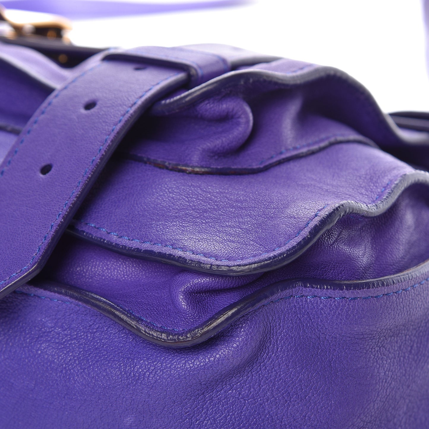 Lambskin Medium PS1 Satchel Purple Rain