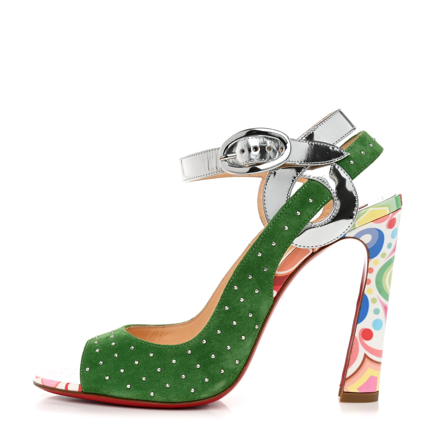 Suede Metallic Studded Loopinga 100 Pumps 37.5 Multicolor