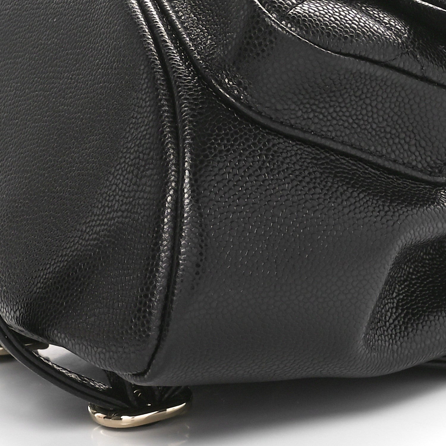 Chanel Shiny Caviar Quilted Small Duma Pockets Drawstring Backpack Black 10 of 11