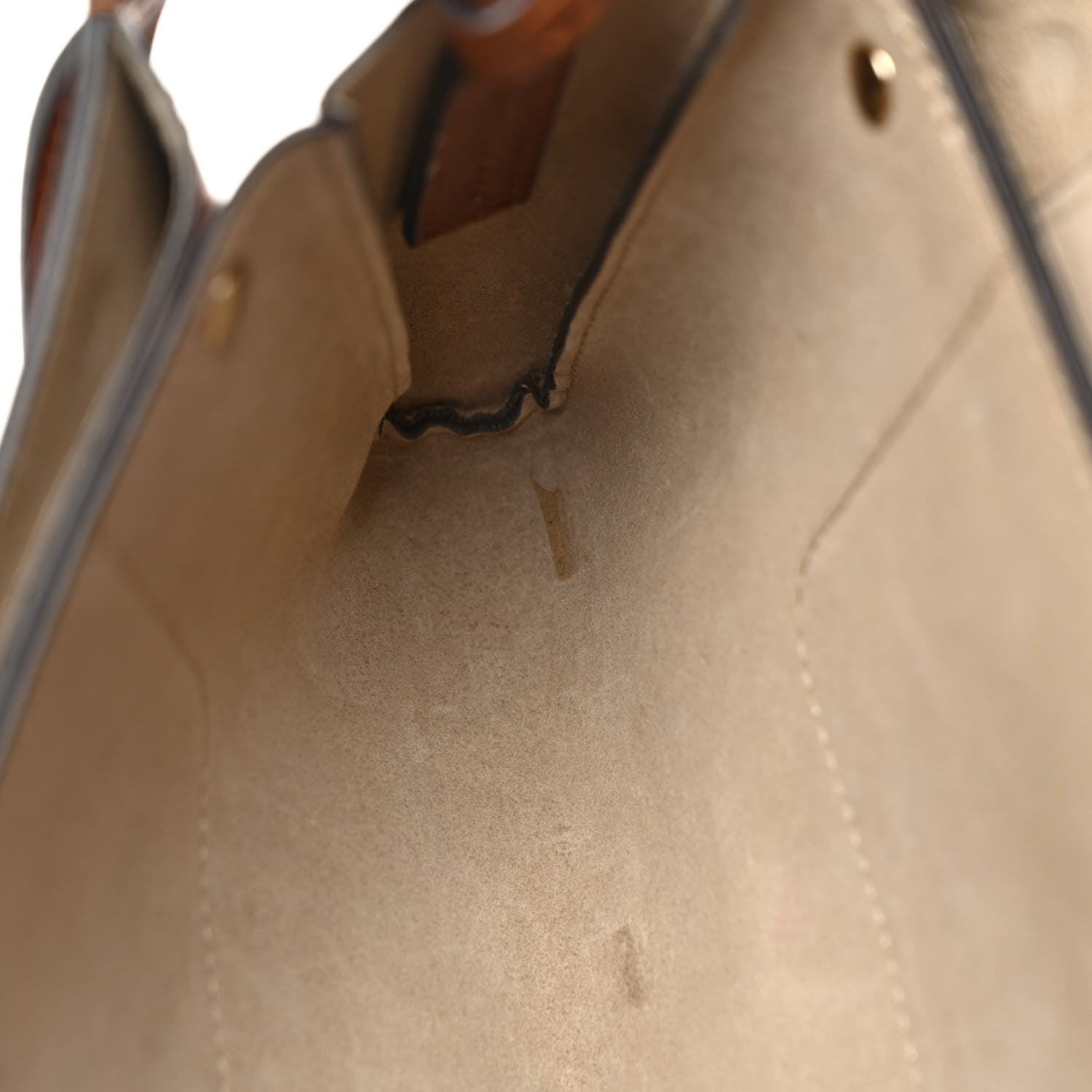 Chloe Suede Calfskin Mini Faye Shoulder Bag Tobacco 9 of 12