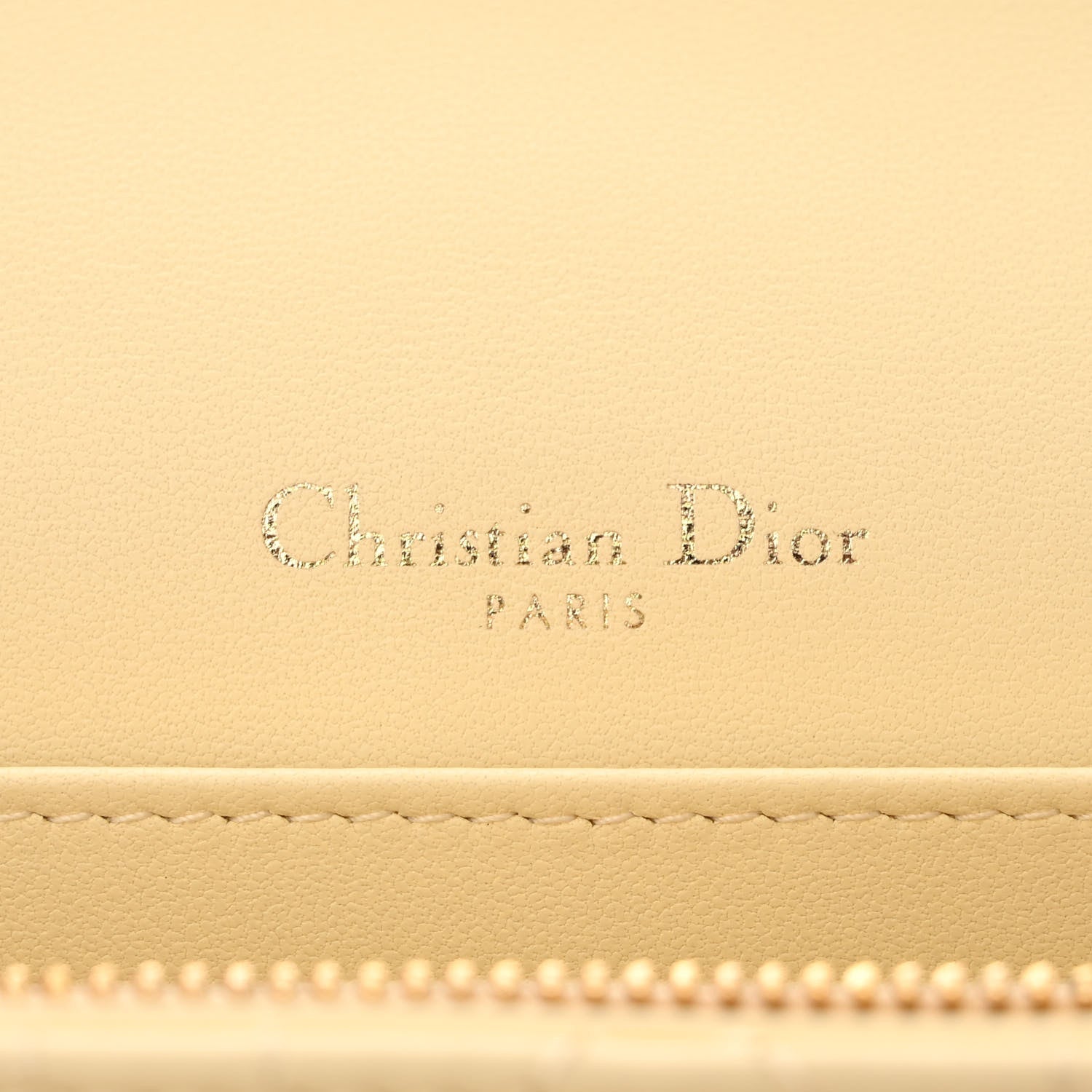 Christian Dior Lambskin Cannage Chain My Dior Daily Chain Pouch Soft Yellow 6 of 10