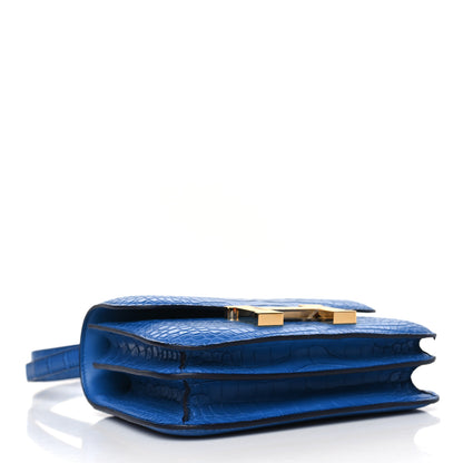 Hermes Matte Alligator Constance 18 Bleu Zellige 4 of 11