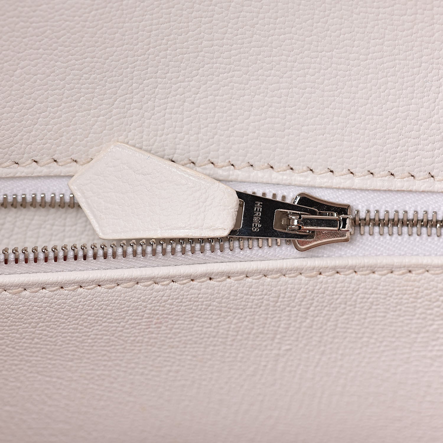 Hermes Togo Casaque Birkin 40 Sanguine White 10 of 31