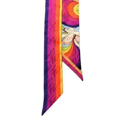 Fendi Silk Rainbow Girl Wrappy Blue 2 of 3