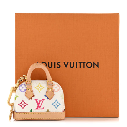 Louis Vuitton LV x TM Monogram Multicolor Micro Alma Bag Charm White 7 of 7