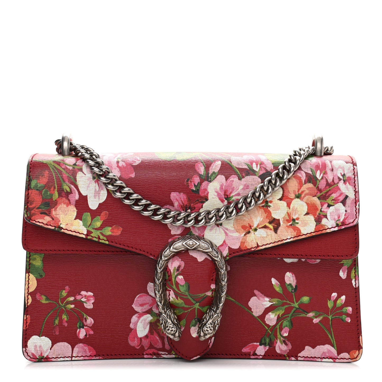 Calfskin Blooms Print Small Dionysus Shoulder Bag Romantic Cherry Multicolor