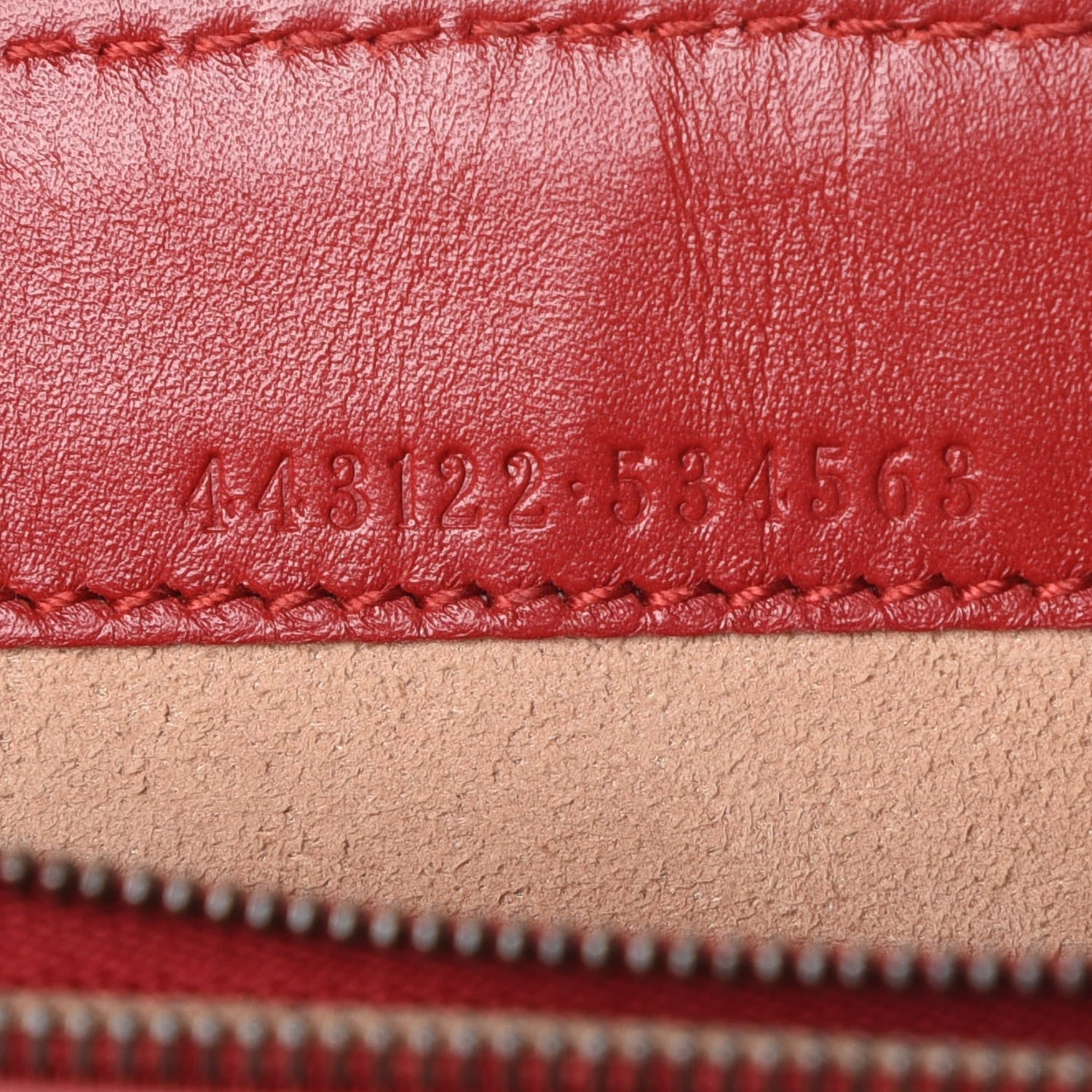 Gucci Calfskin Matelasse Mini GG Marmont Chain Wallet Hibiscus Red 10 of 10