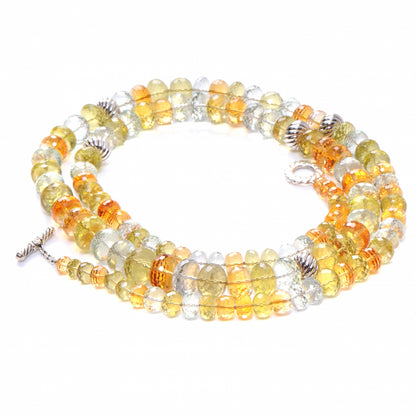 David Yurman Citrine Peridot Quartz Bead Necklace 4 of 7