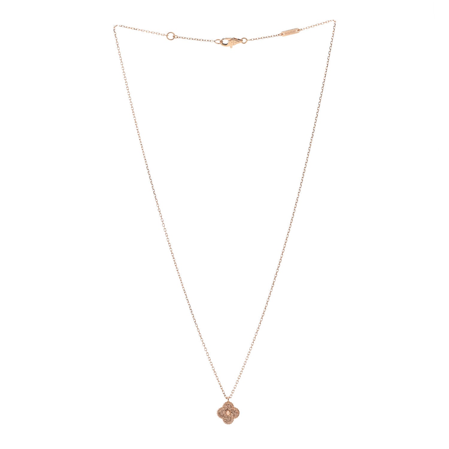 Van Cleef & Arpels 18K Rose Gold Sweet Alhambra Pendant Necklace 3 of 6
