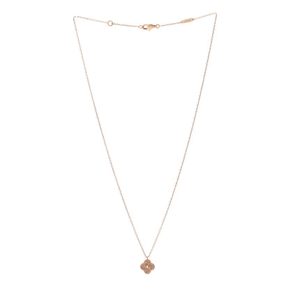Van Cleef & Arpels 18K Rose Gold Sweet Alhambra Pendant Necklace 3 of 6