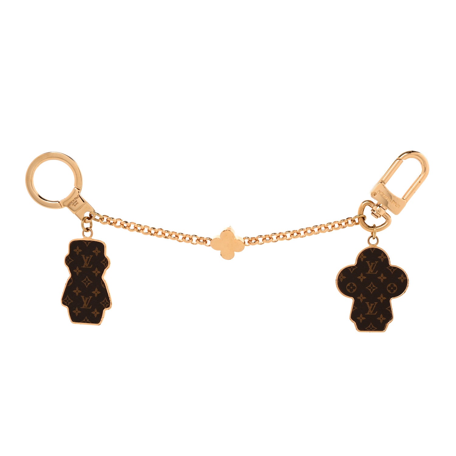 Louis Vuitton Metal Monogram Gaston & Vivienne Best Friend Bag Charm Key Holder Gold 2 of 7