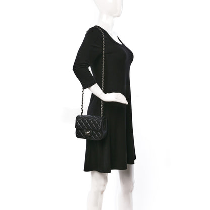 Chanel Lambskin Quilted Mini Square Flap Black 2 of 9