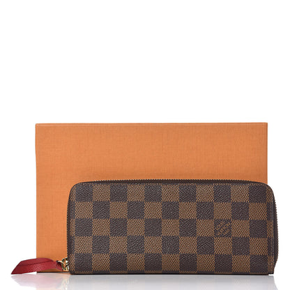 Louis Vuitton Damier Ebene Clemence Wallet Cherry 7 of 7