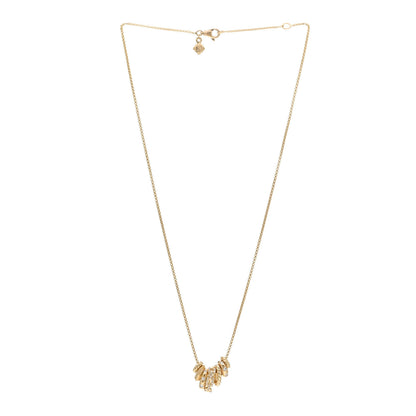 David Yurman 18K Yellow Gold Diamond Stax Rondelle Pendant Necklace 3 of 4
