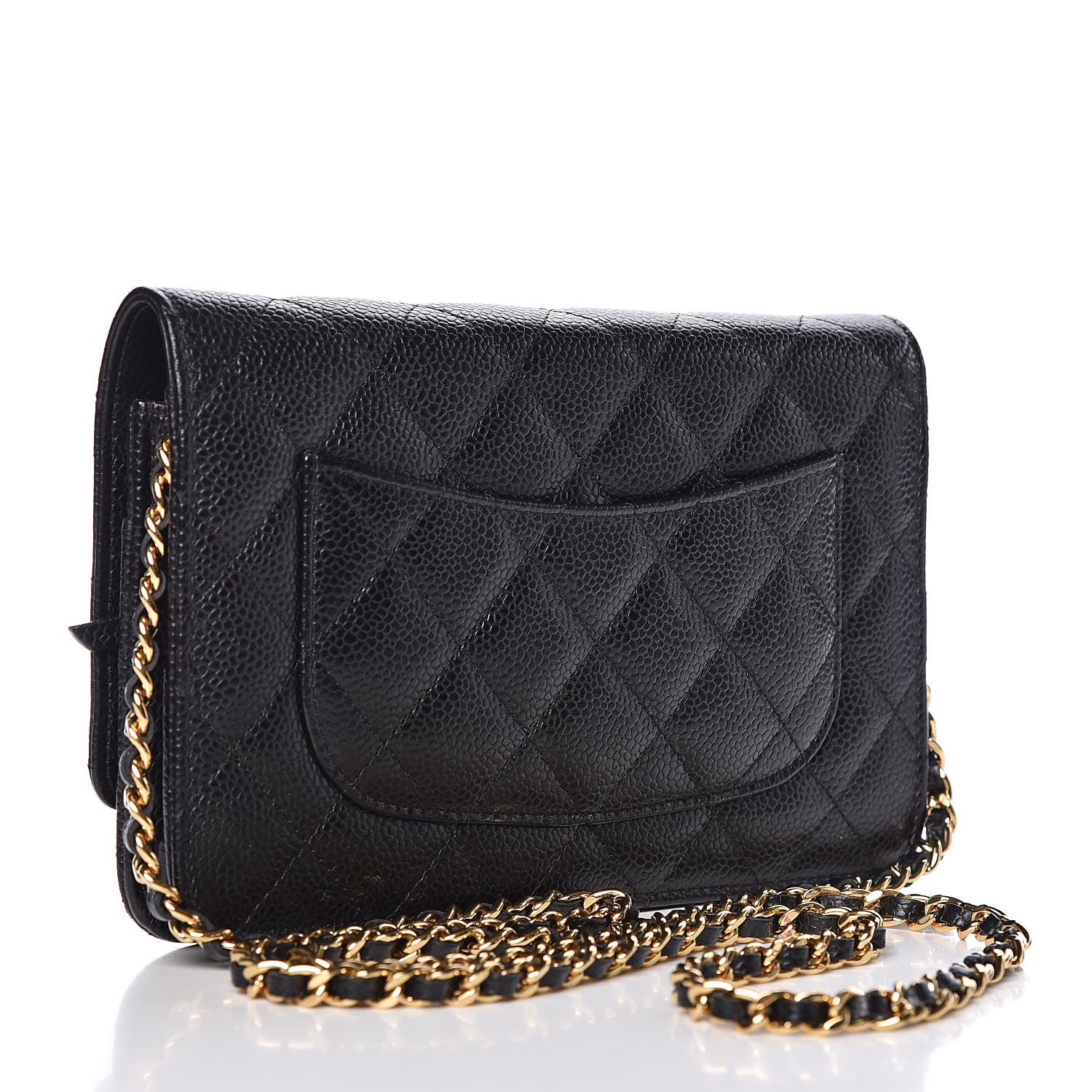 Chanel Caviar Quilted Wallet On Chain WOC Black 3 of 11