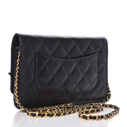 Chanel Caviar Quilted Wallet On Chain WOC Black 3 of 11
