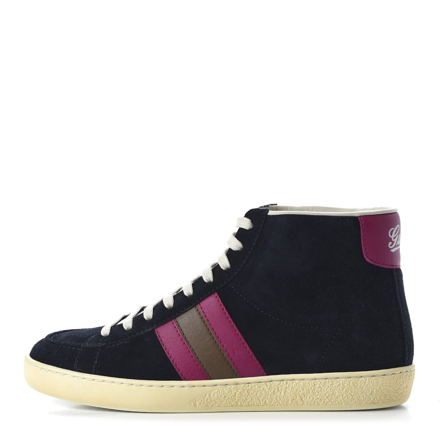 Suede Web High Top Sneakers 35 Black