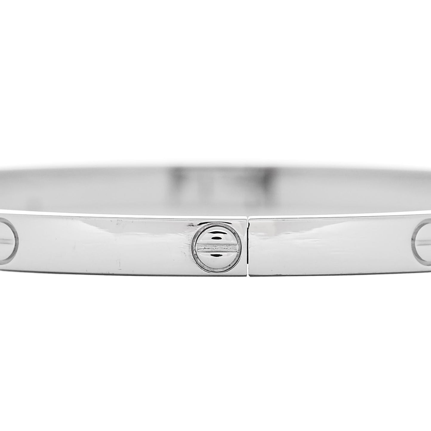 18K White Gold Small LOVE Bracelet 16