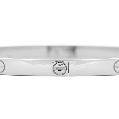 Cartier 18K White Gold Small LOVE Bracelet 16 4 of 7