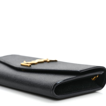 Saint Laurent Grain de Poudre Uptown Chain Wallet Black 8 of 10