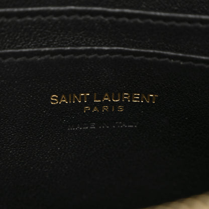 Saint Laurent Calfskin Suede Matelasse Monogram Mini Lou Camera Bag Black 6 of 12