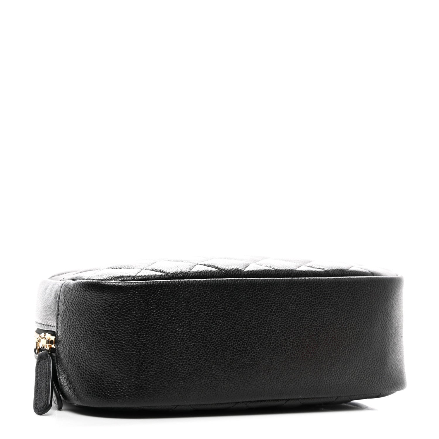 Chanel Caviar Quilted Medium Curvy Pouch Cosmetic Case Black 4 of 8