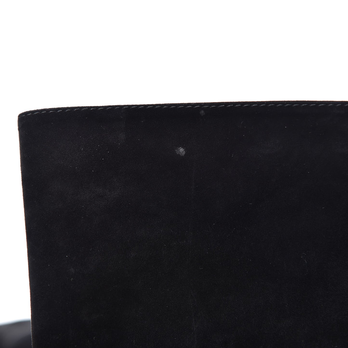 Suede Calfskin CC Over The Knee Boots 39 Black