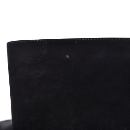 Chanel Suede Calfskin CC Over The Knee Boots 39 Black 8 of 10