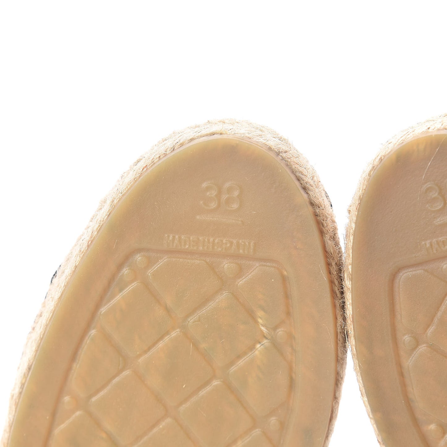 Lambskin CC Espadrilles 38 Black