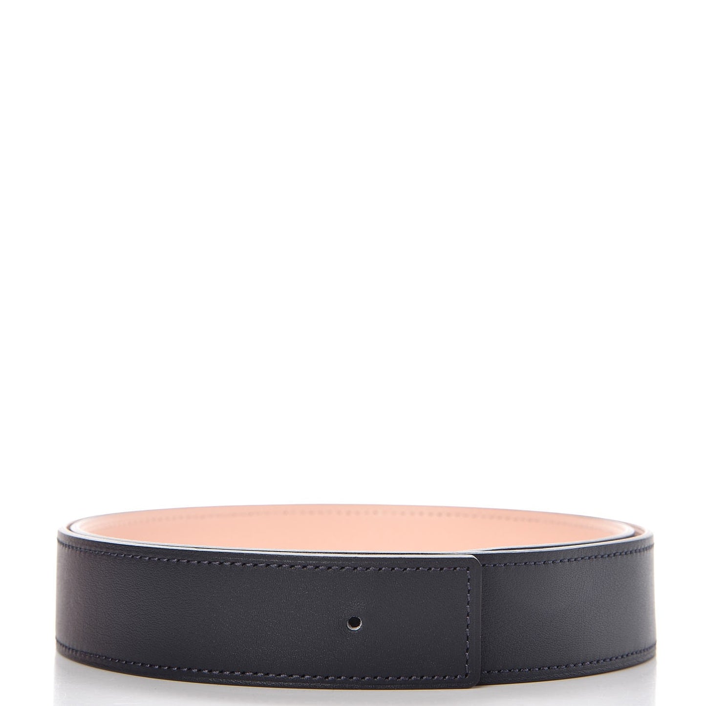 Swift Epsom Reversible 32mm Belt Strap 85 Rose Eglantine Bleu Indigo