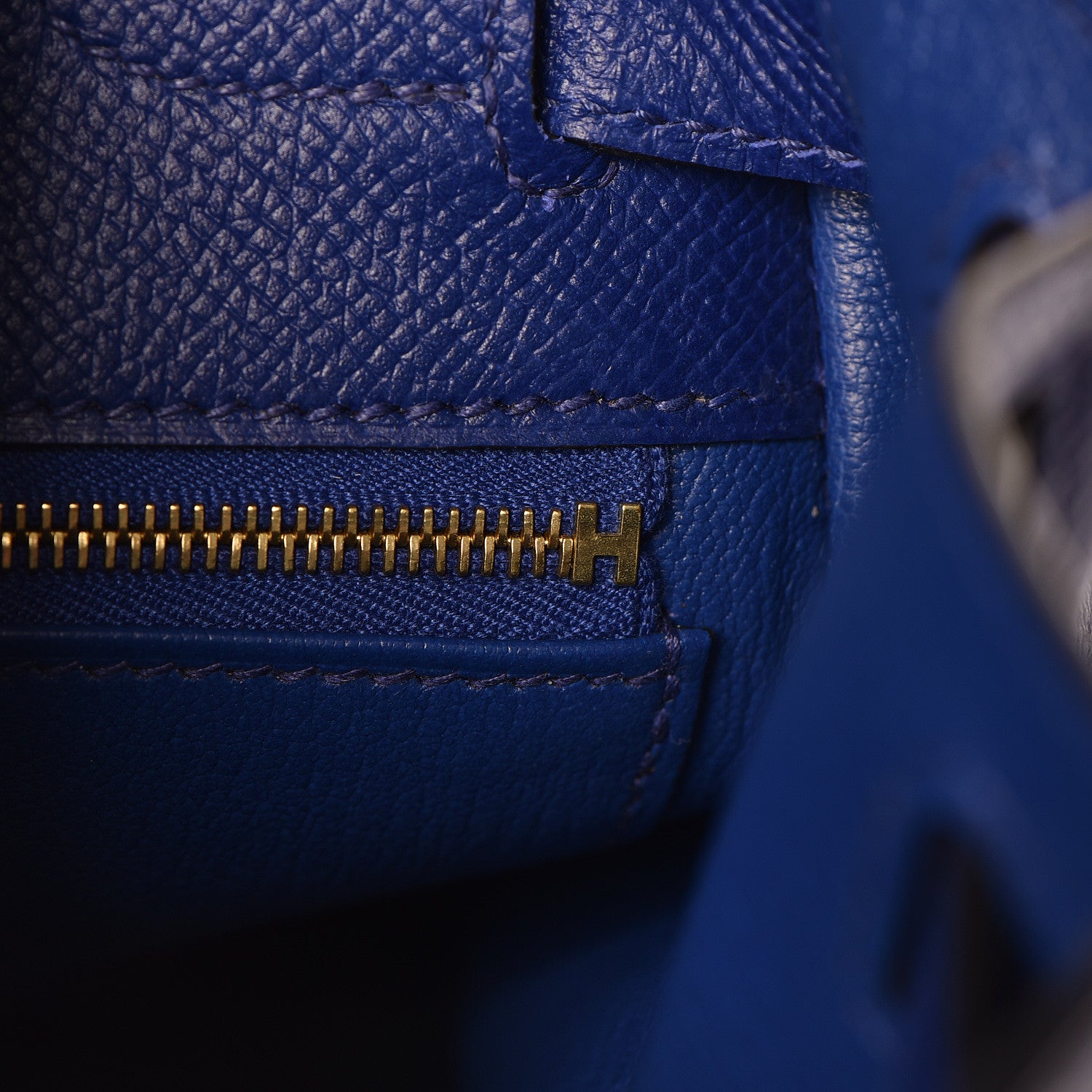 Hermes Epsom Kelly Sellier 28 Bleu Electrique 10 of 37