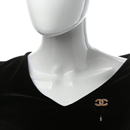Chanel Pearl CC Brooch Gold 2 of 7