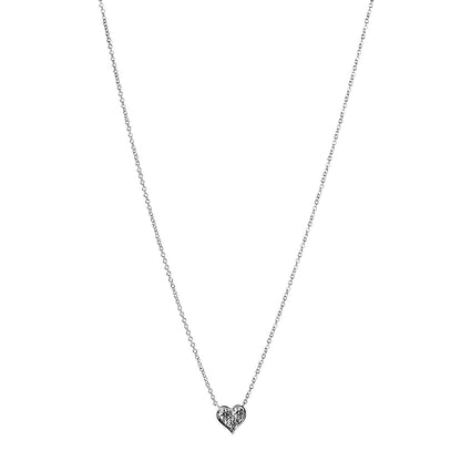 Tiffany Platinum Diamond Heart Pendant Necklace 1 of 6