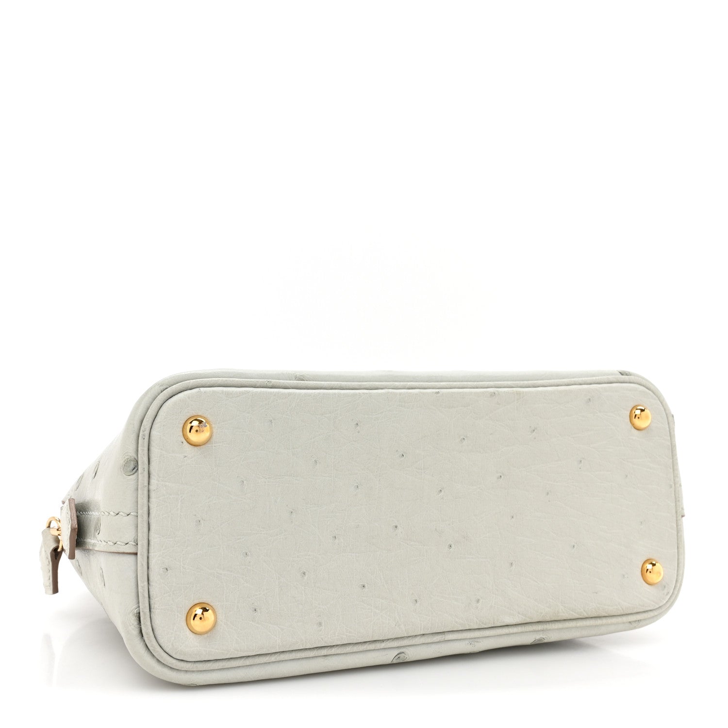 Hermes Ostrich Bolide Mini 1923 Gris Perle 4 of 10