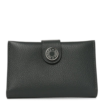 Hermes Evercolor Bi-Color RMS Card Holder Vert Mangrove Vert Amande 1 of 7
