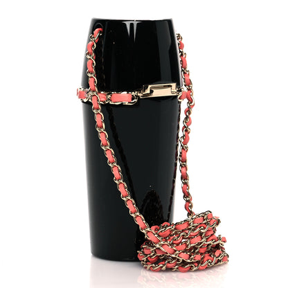 Chanel Lucite Lipstick Case On Chain Black Pink 2 of 8